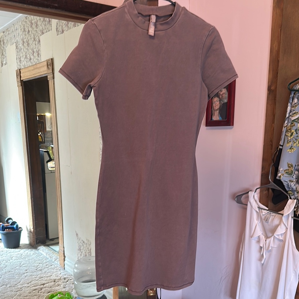 Elegant Gray Women's Dress